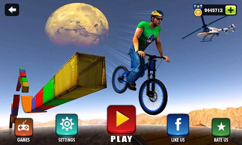 Screenshot 1 of Unmögliche BMX Fahrrad Stunts 1.1