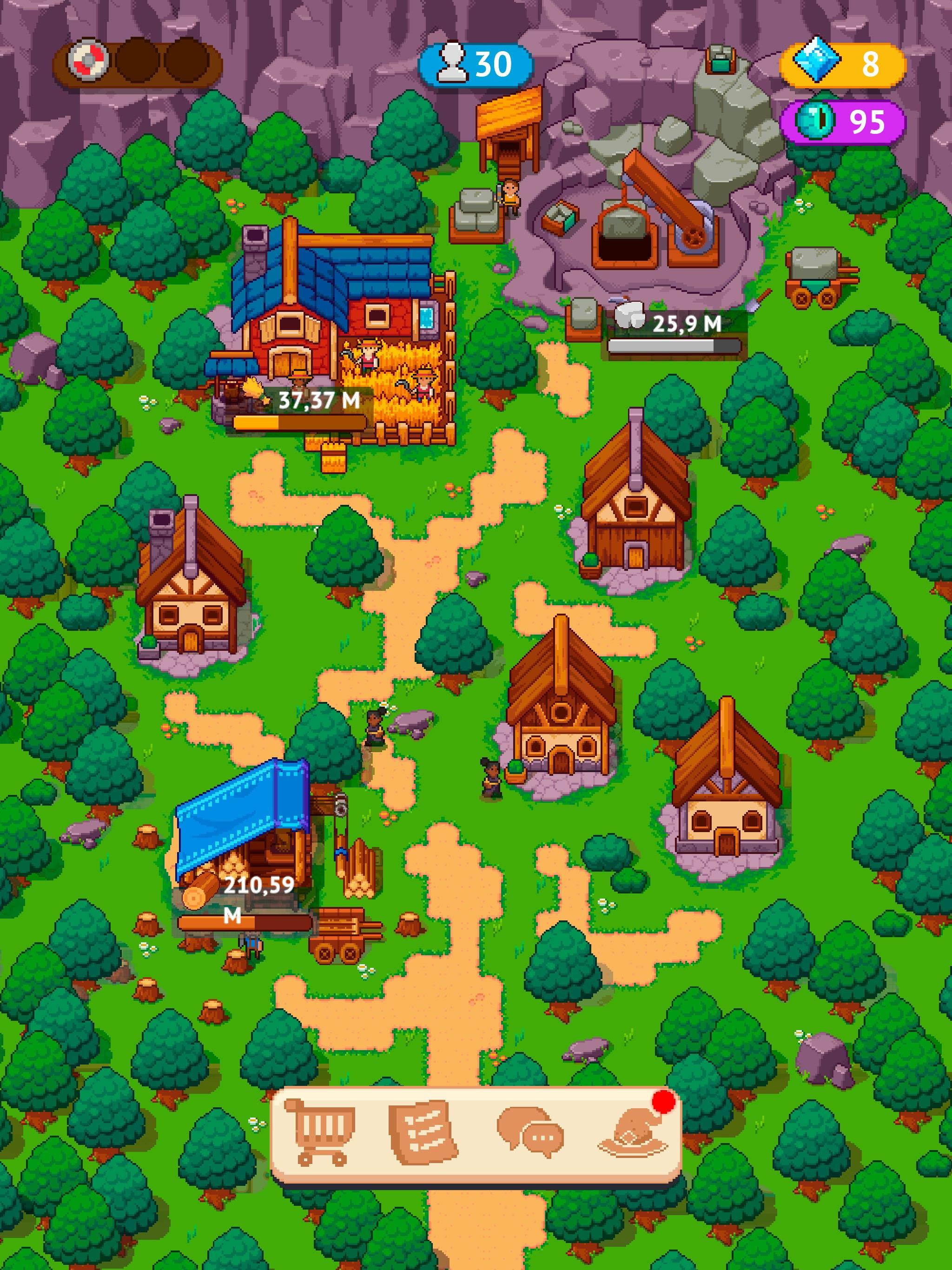 Idle Town Master - Pixel Game Game Screenshot