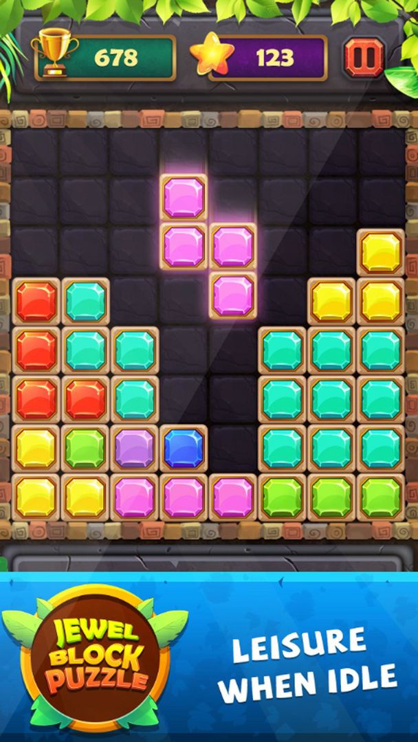 블록 퍼즐 고전 보석 - Block Puzzle 게임 스크린 샷