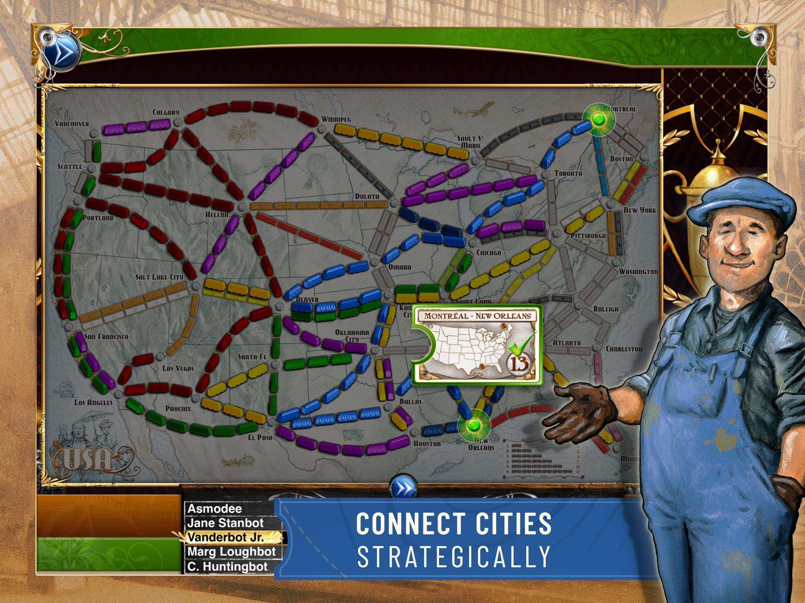 Ticket to Ride Classic Edition Game Screenshot