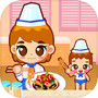 Cook pasta with mom