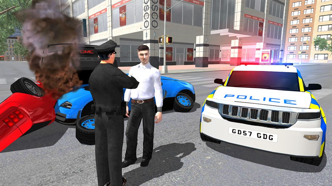 Screenshot of UK Police Car Crime Driving