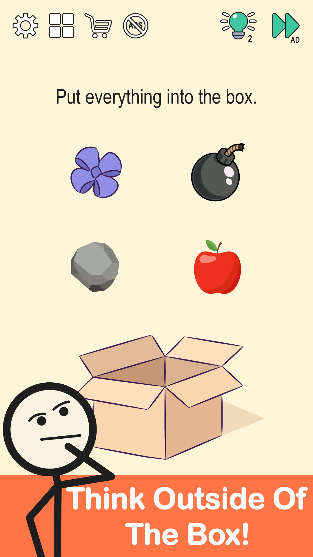 Brain Challenge - Think Outside Game Screenshot