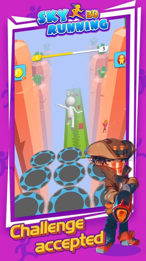 Screenshot of Sky Running 3D