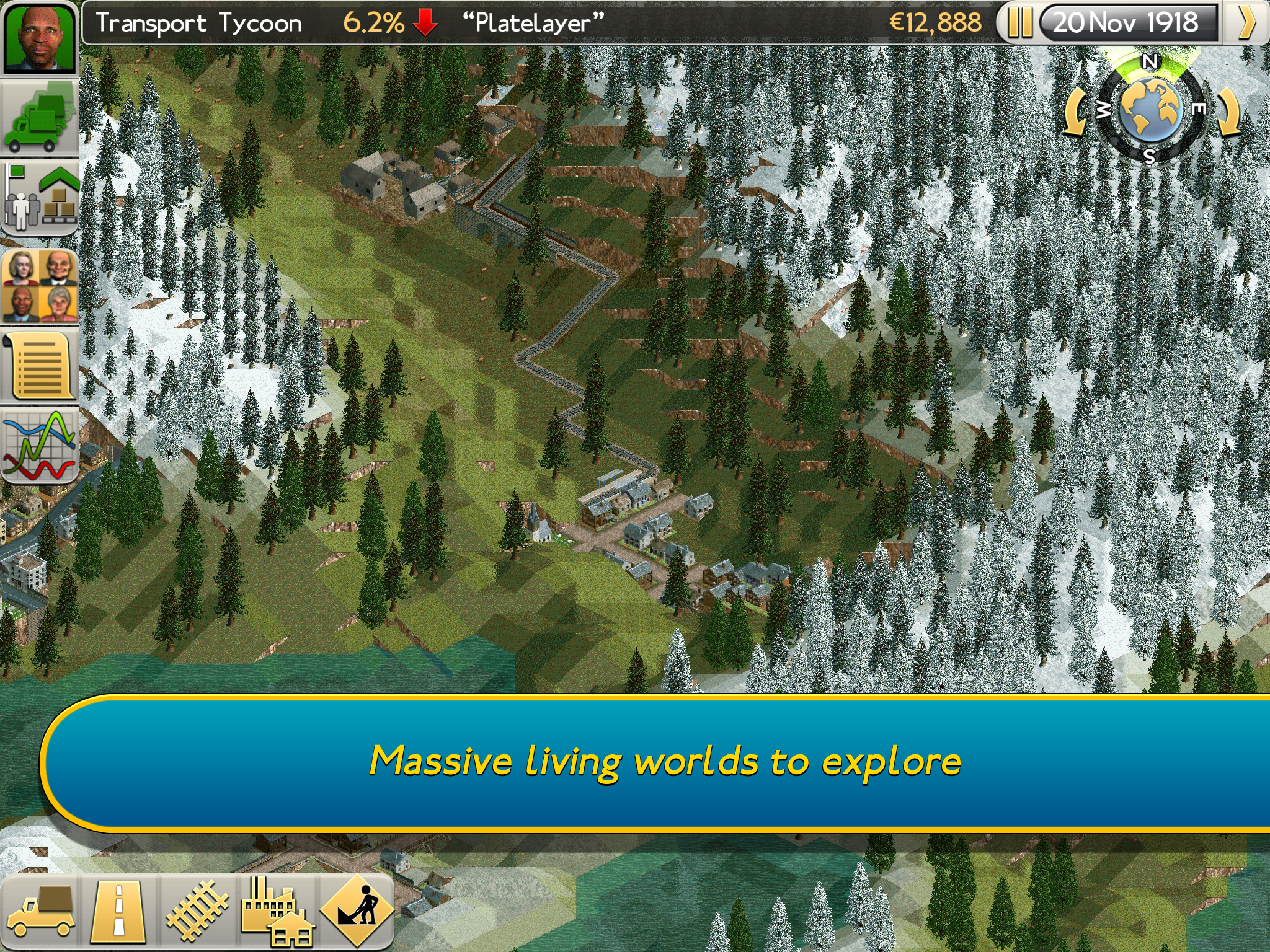 Transport Tycoon Game Screenshot