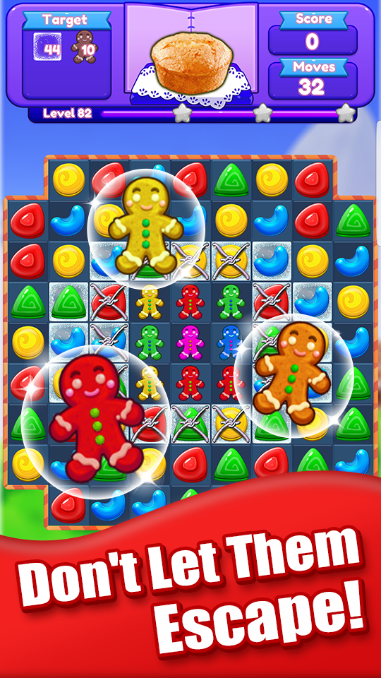 Cuplikan Layar Game Candy Girl - Cute Match 3 Puzzle Game