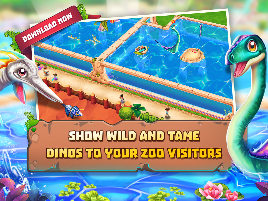 Dinosaur Park – Primeval Zoo 게임 스크린 샷