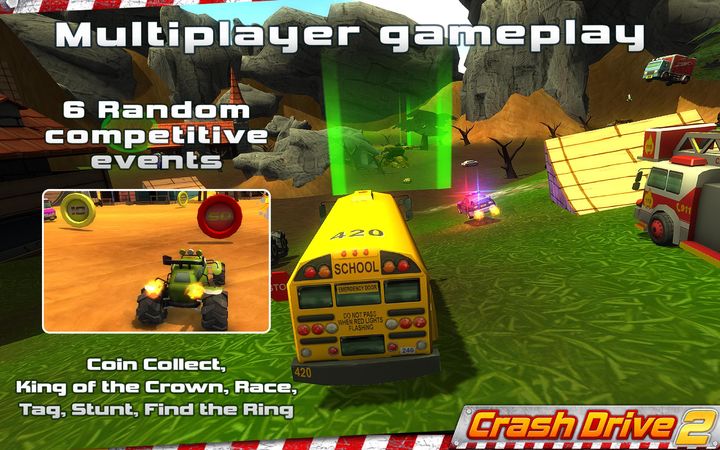 Screenshot 1 of Crash Drive 2: 3D racing cars 3.94