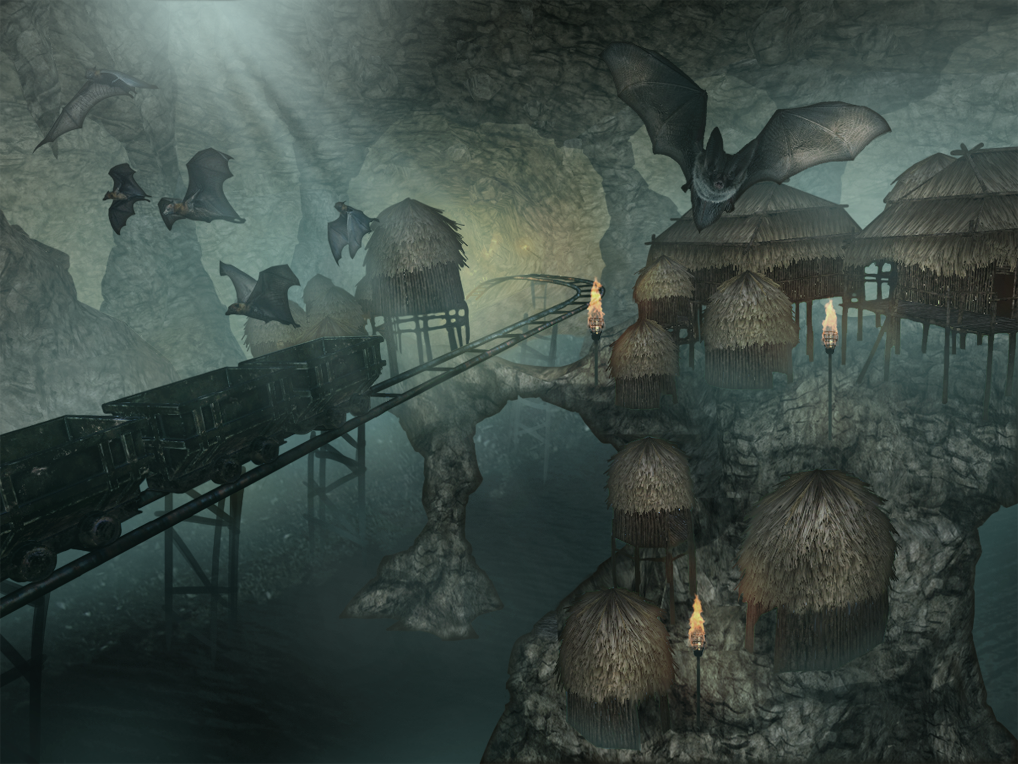 VR Temple Roller Coaster Game Screenshot