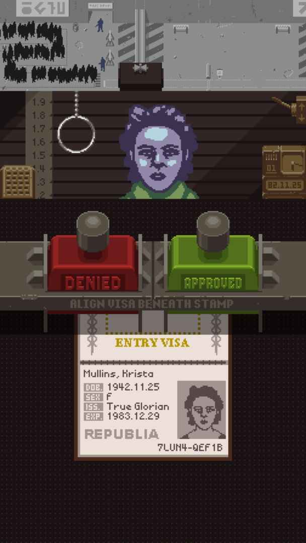 Screenshot of Papers, Please