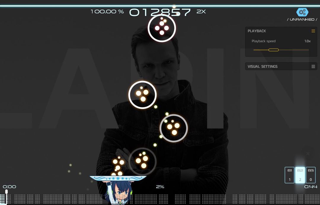 Screenshot of osu!