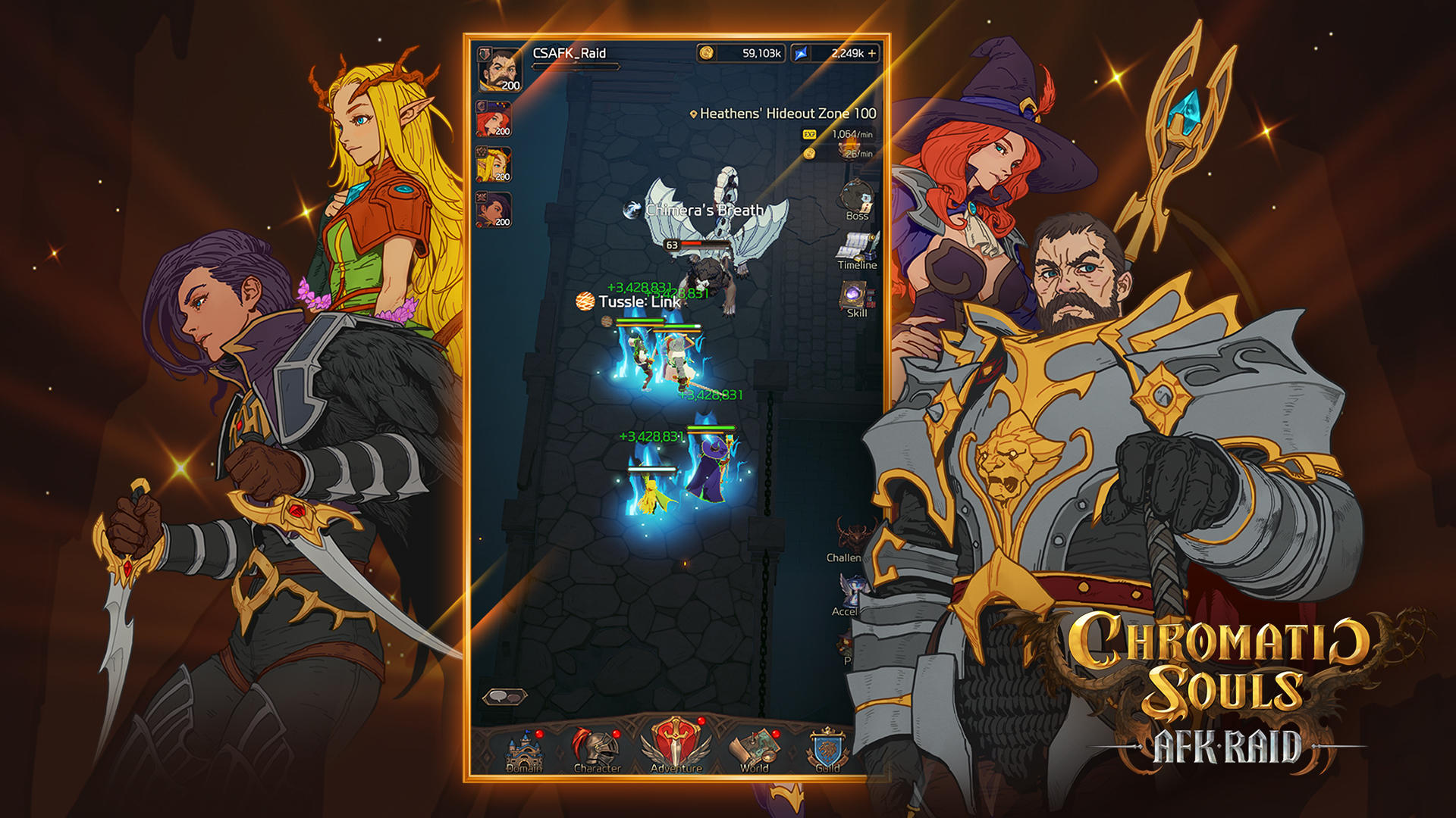 Chromatic Souls : AFK Raid Game Screenshot