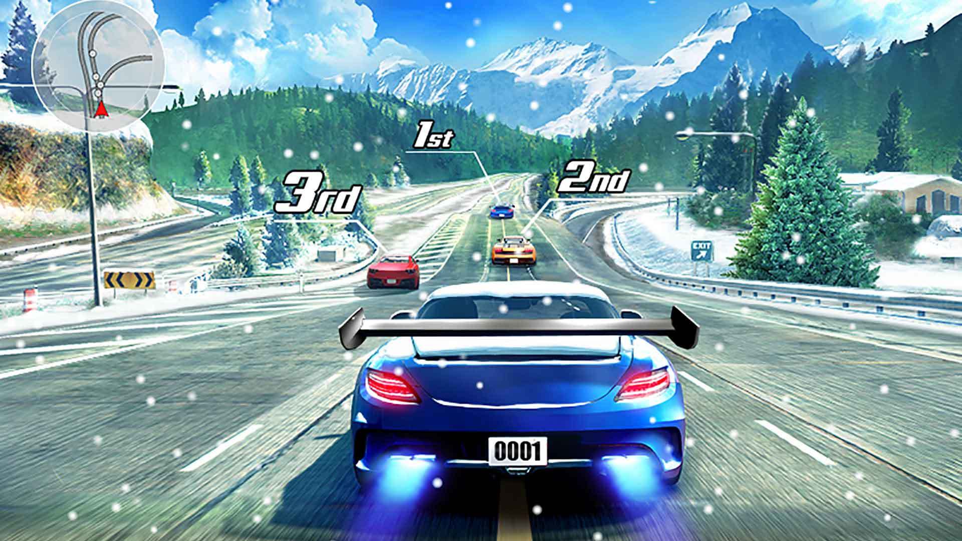 Screenshot 1 of ถนนแข่งรถ 3D 7.4.5