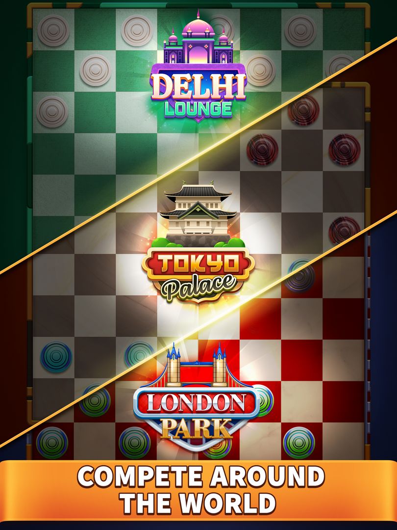 Checkers Clash: Online Game 게임 스크린 샷