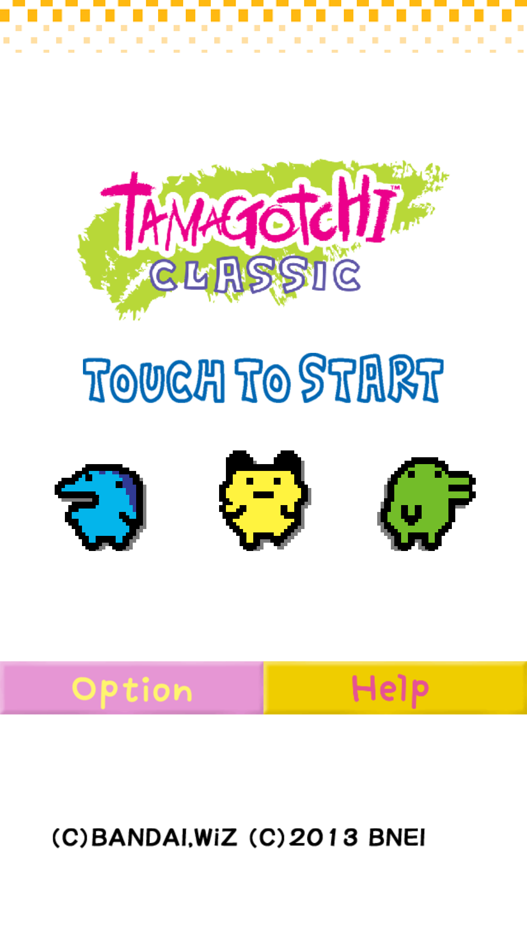 Captura de Tela do Jogo Tamagotchi Classic