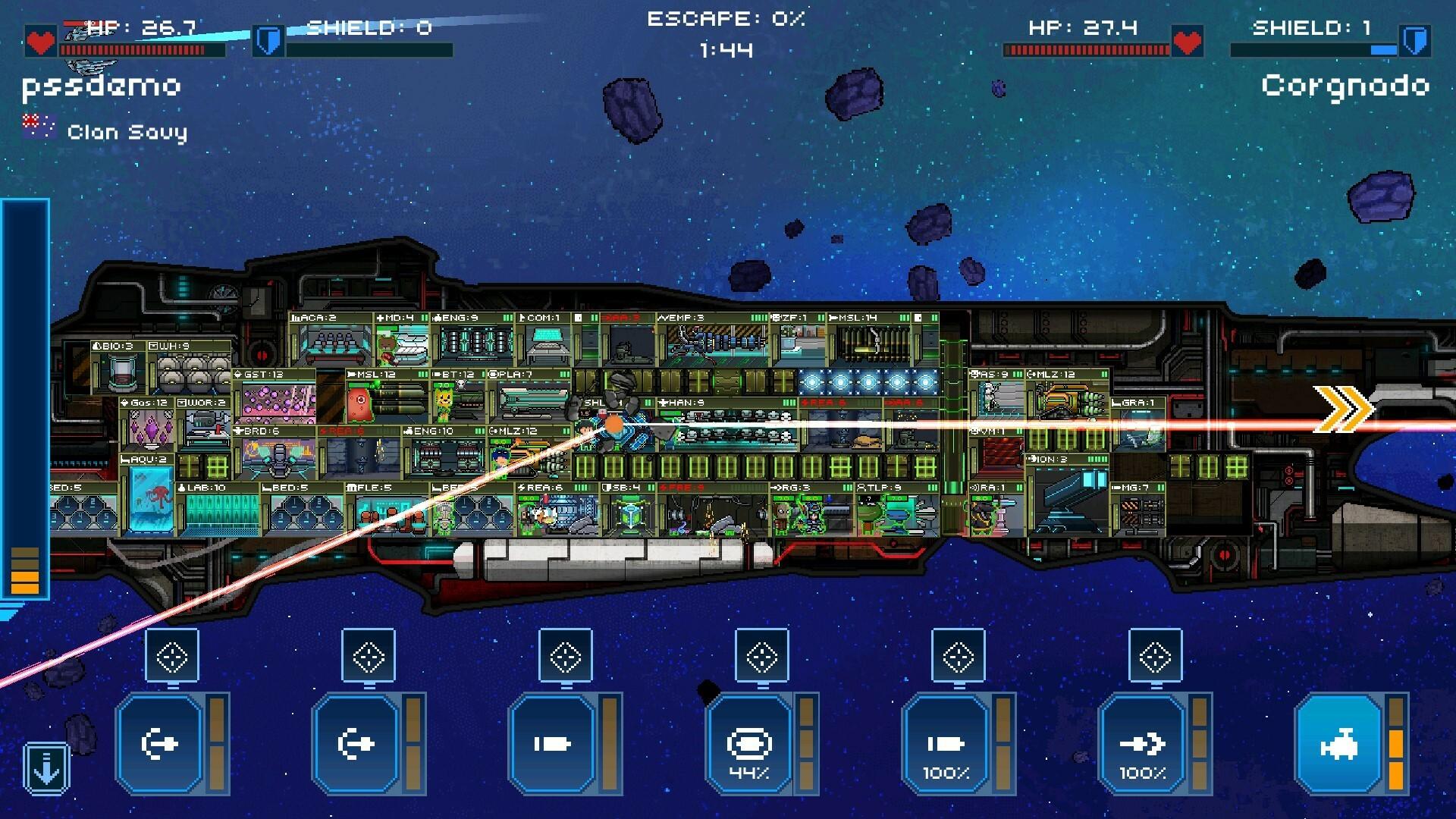 Screenshot of Pixel Starships