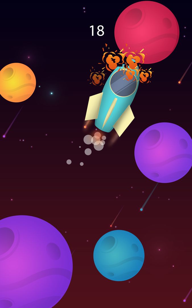 Screenshot of Planet Surfer - Rocket Game Sp
