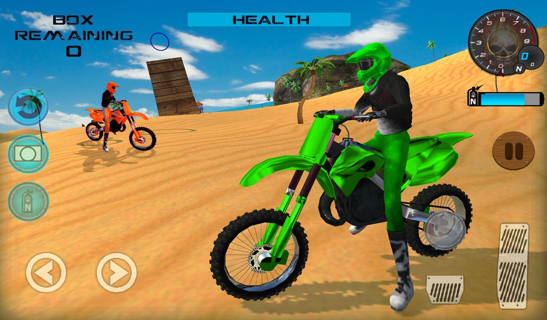 Screenshot of Racing Moto Beach Jumping Games