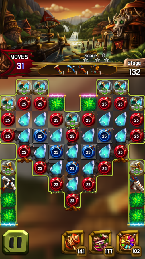 Screenshot of Jewel Amazon : Match 3 Puzzle