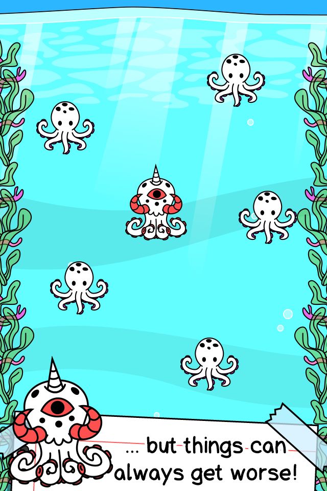Octopus Evolution - 🐙 Squid, Cthulhu & Tentacles 게임 스크린 샷