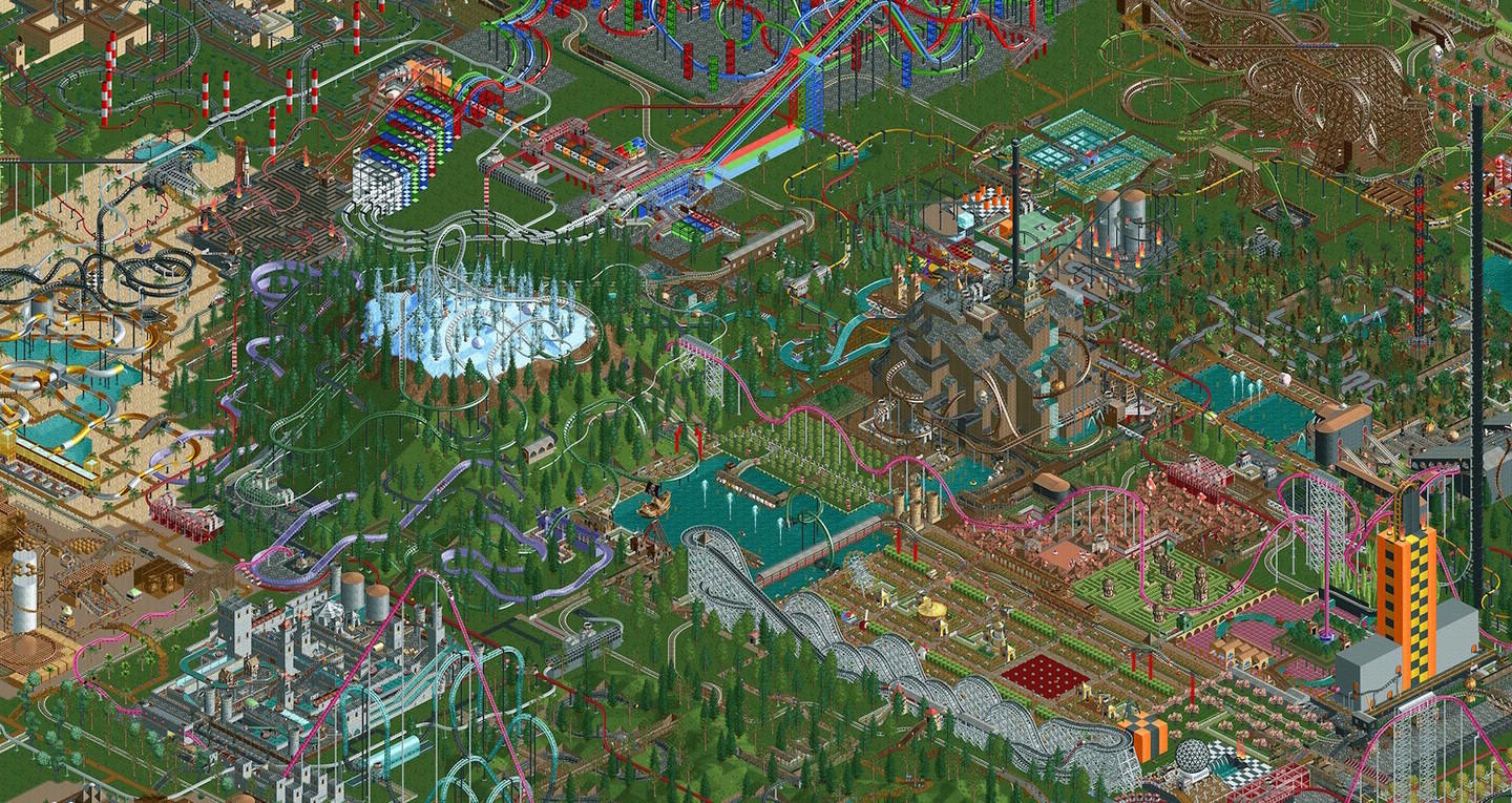 Screenshot dari video RollerCoaster Tycoon® Classic