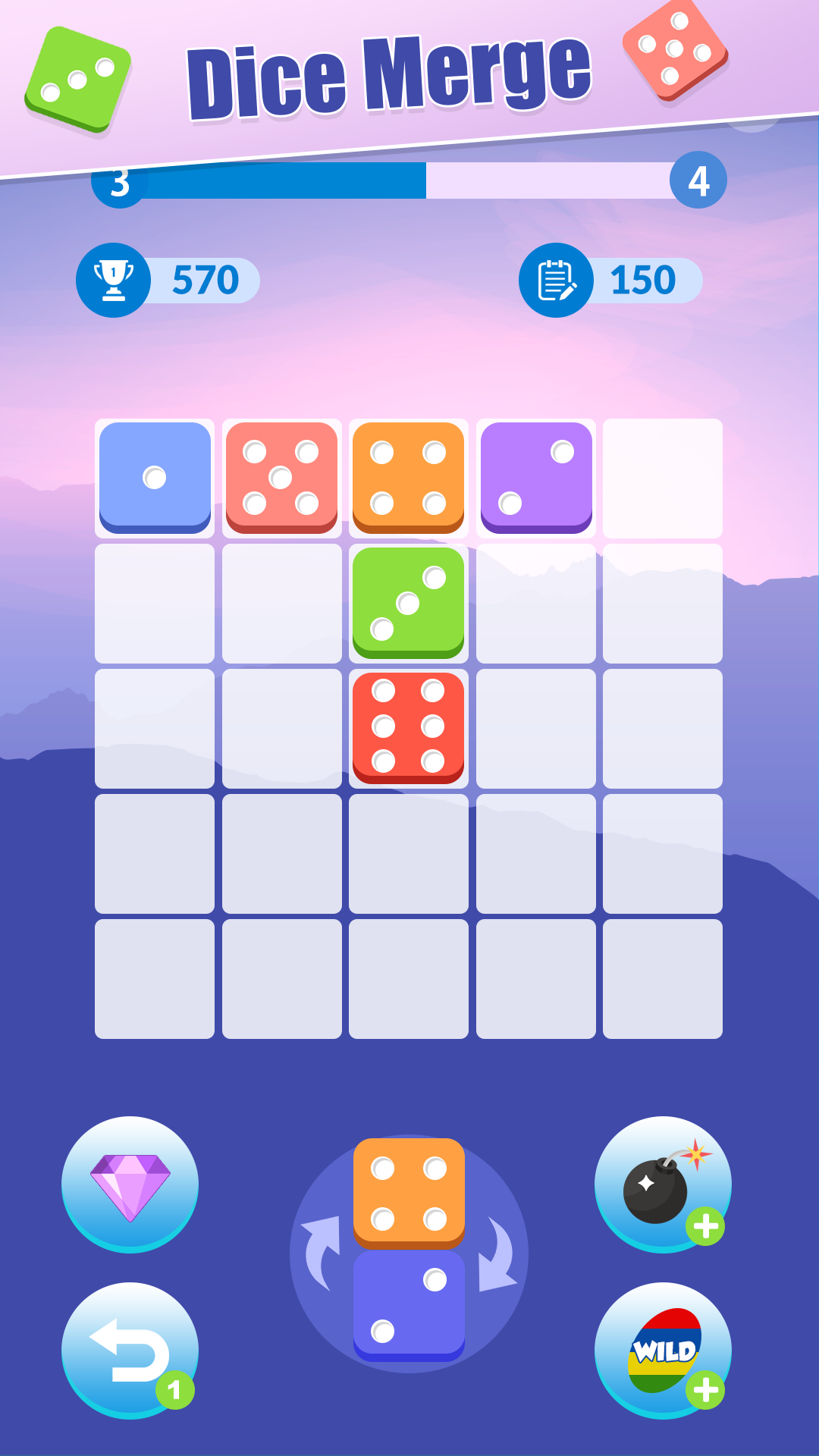 Screenshot 1 of 骰子合併：益智遊戲 1.0.0