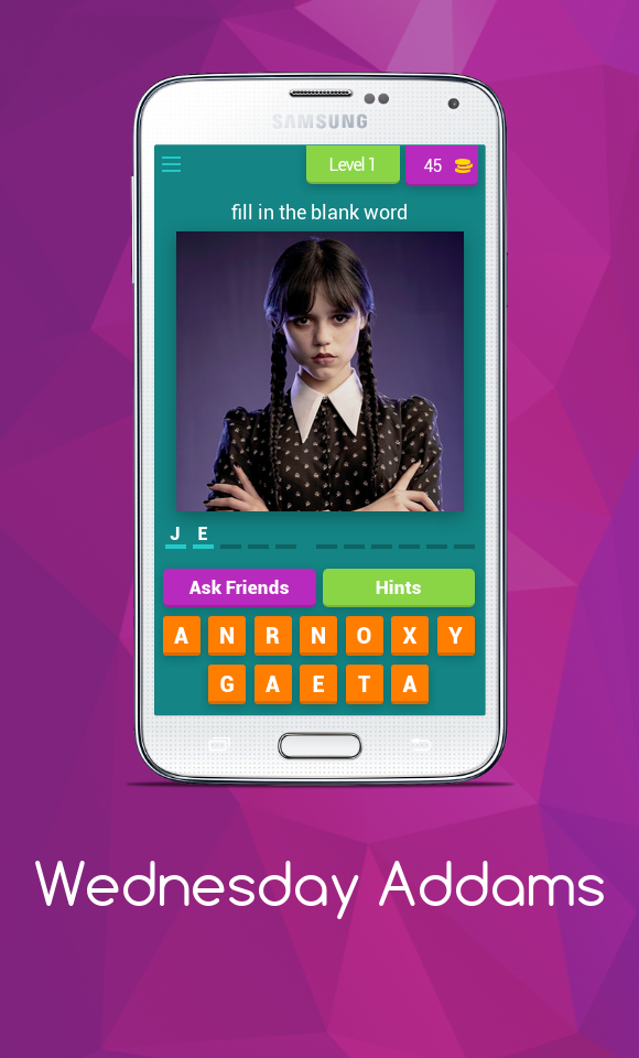 Wednesday Addams Game Puzzle Game Screenshot