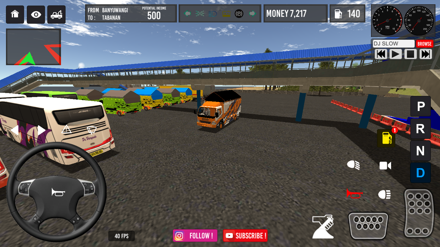 IDBS Indonesia Truck Simulator Game Screenshot