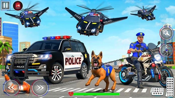 US Police Heli Car Chase Games Game Screenshot