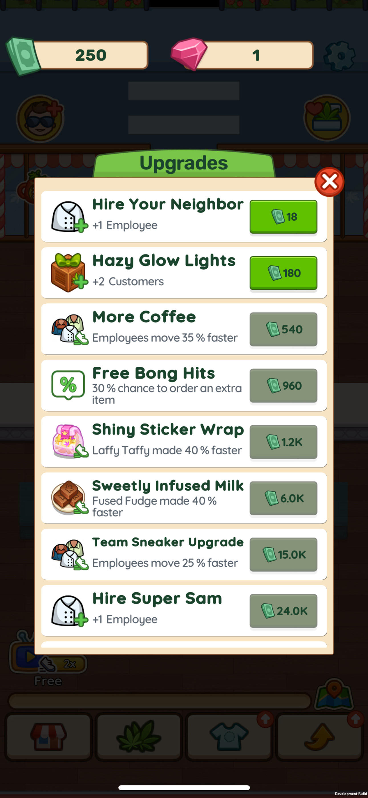 Weed Shop Tycoon Game Screenshot