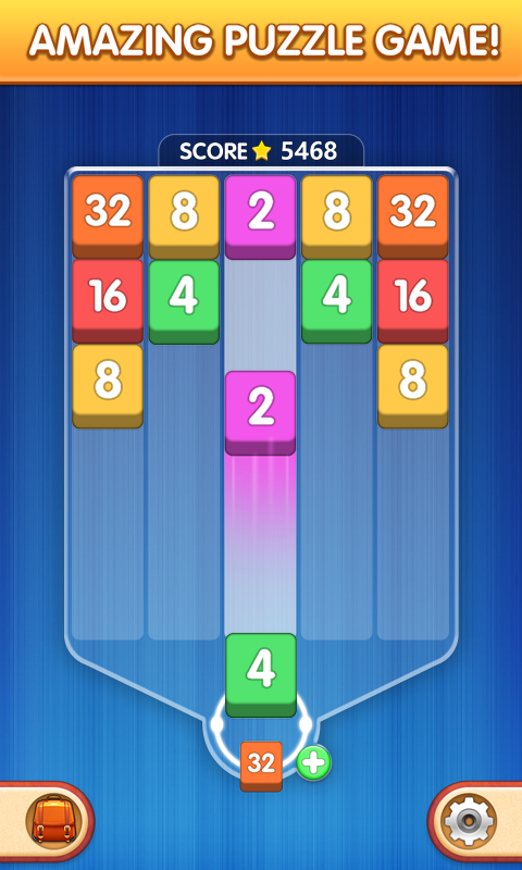 Скриншот игры Number Tiles - Merge Puzzle