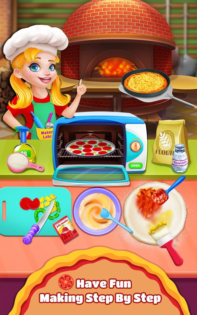 Screenshot of Sweet Pizza Shop - Cooking Fun