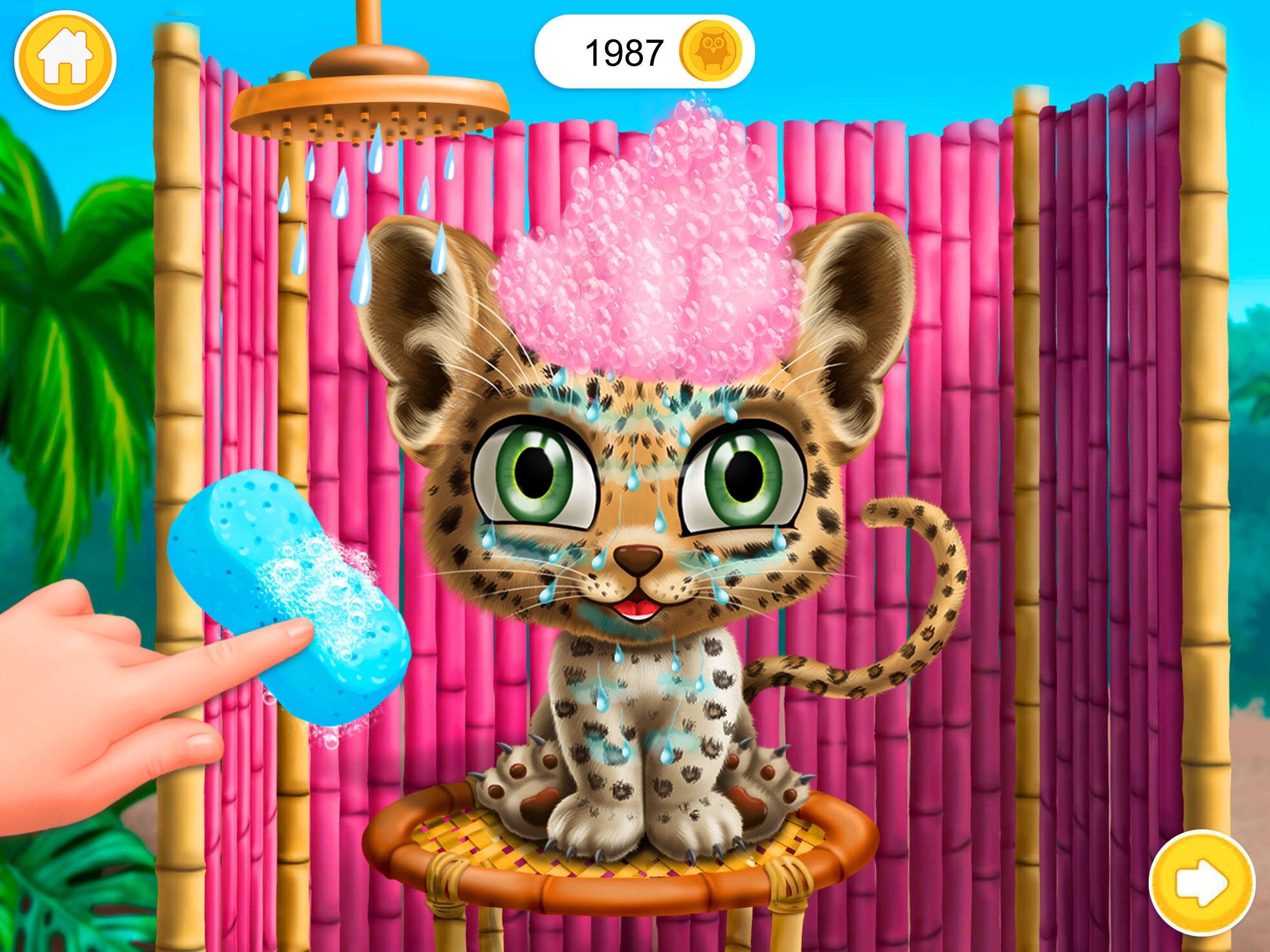 Baby Jungle Animal Hair Salon ゲームのスクリーンショット