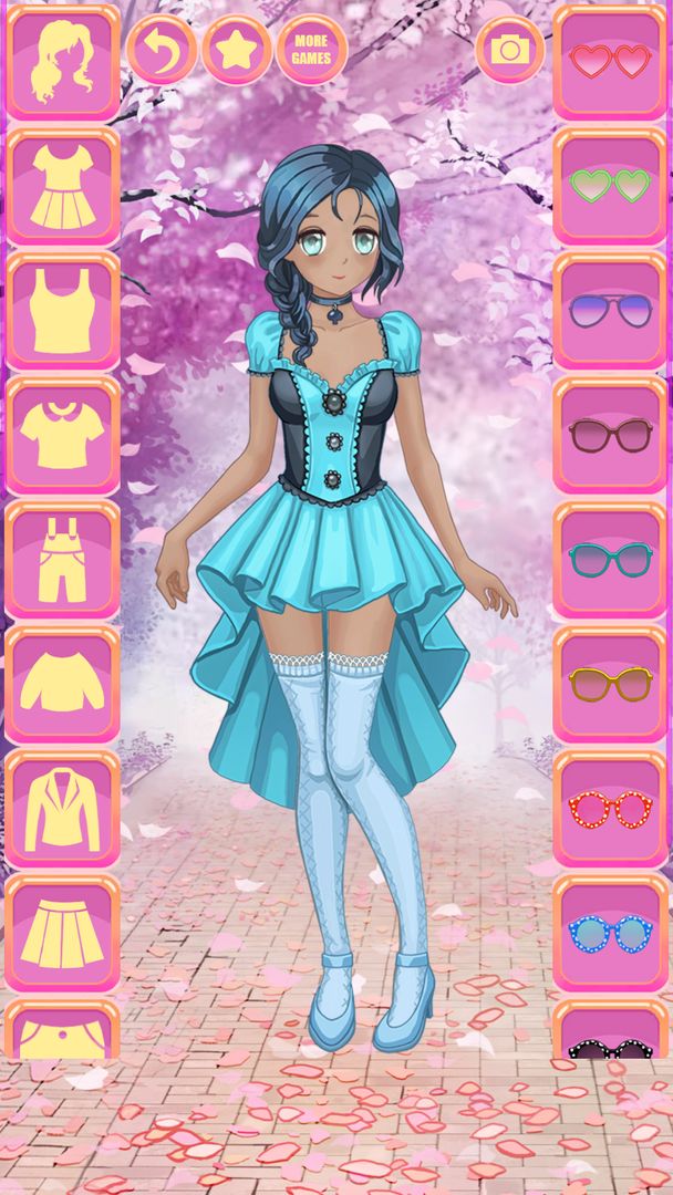 귀여운 옷입히기게임 : 애니메이션 소녀 게임 게임 스크린 샷