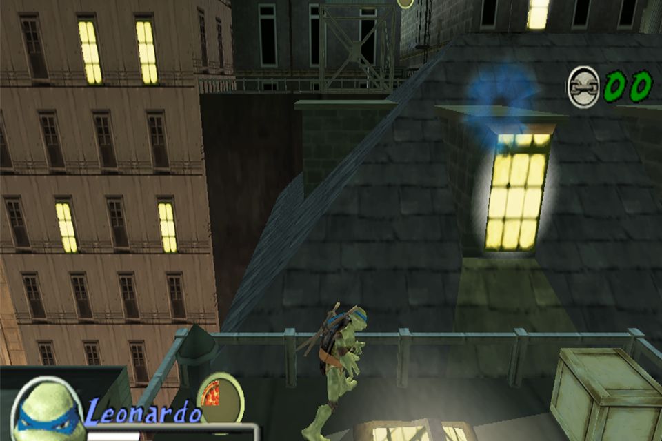 Screenshot of Ninja Turtle fighting Shredder