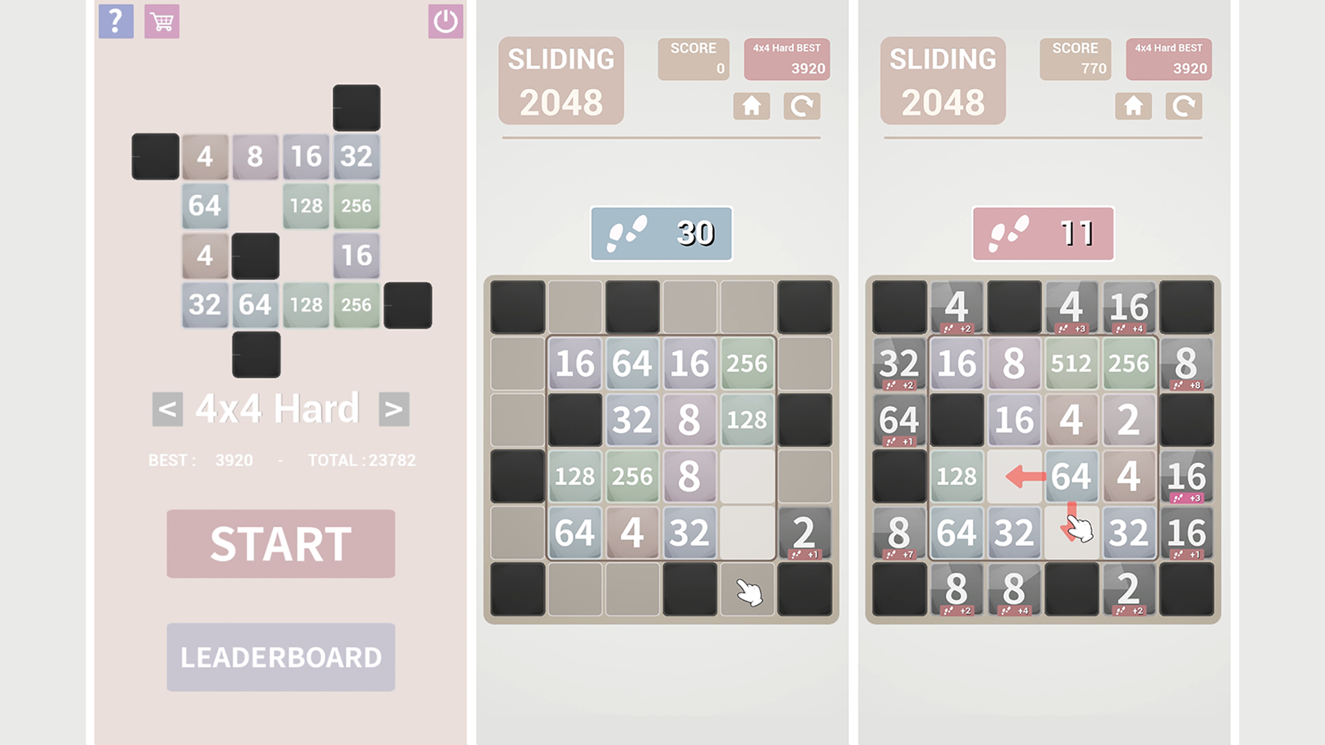 Sliding 2048 Game Screenshot