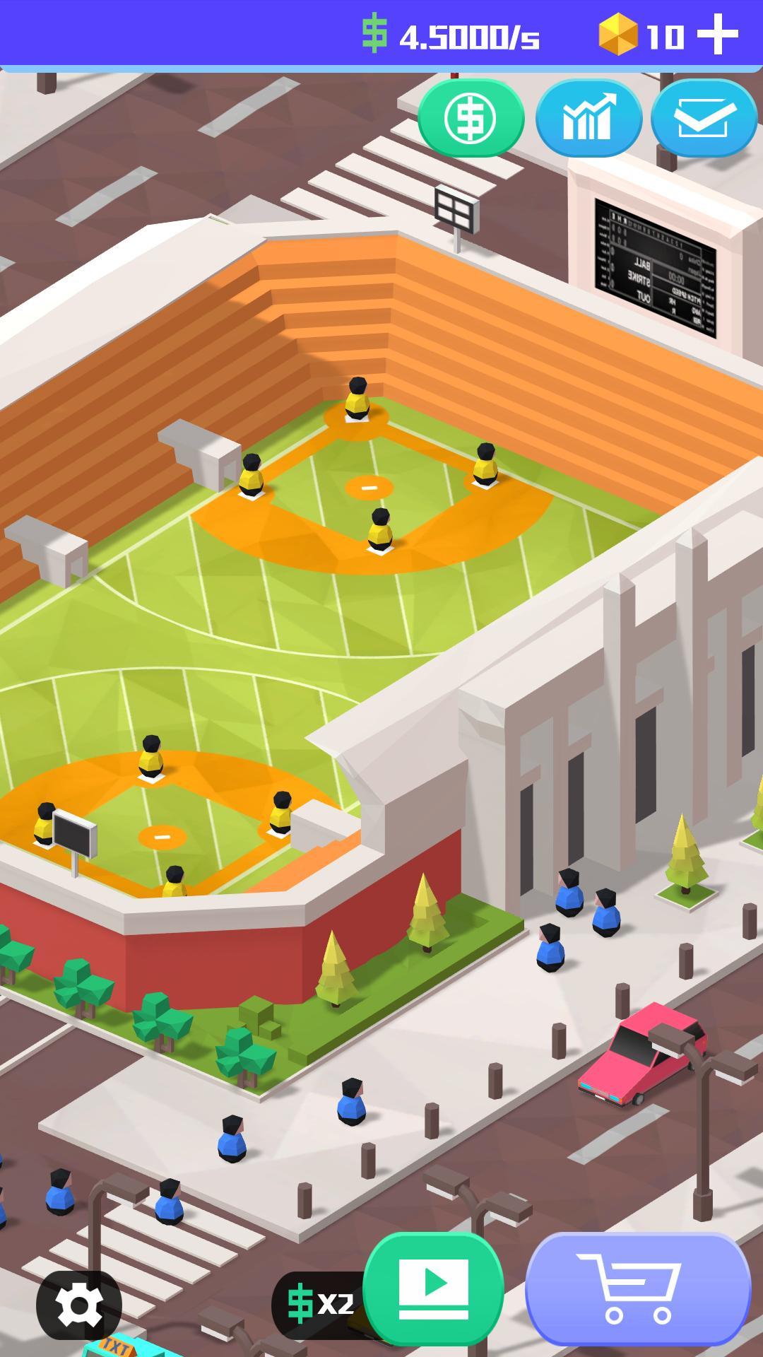 Idle BaseBall Tycoon Game Screenshot
