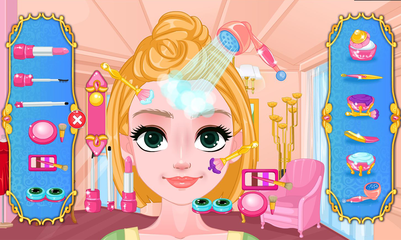 Princess makeup spa salon ゲームのスクリーンショット