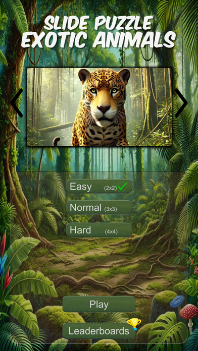 Slide Puzzle Exotic Animals ภาพหน้าจอเกม