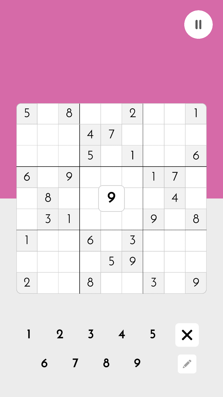 Minimal Sudoku遊戲截圖