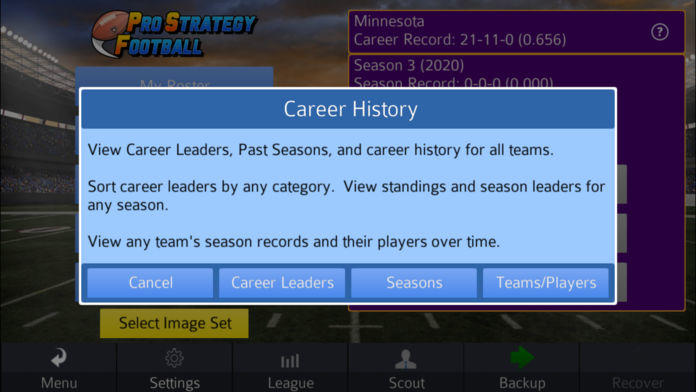 Pro Strategy Football 2019 Game Screenshot