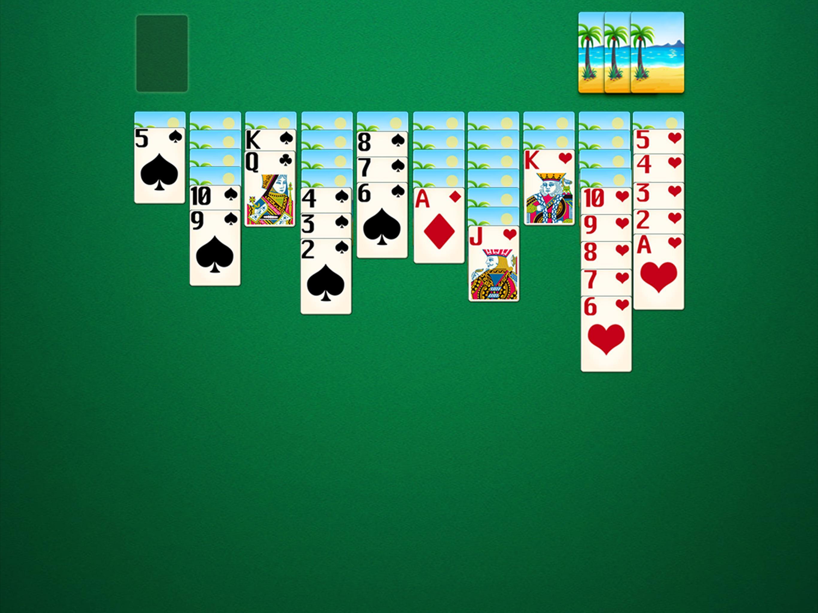 Spider Solitaire Game Screenshot