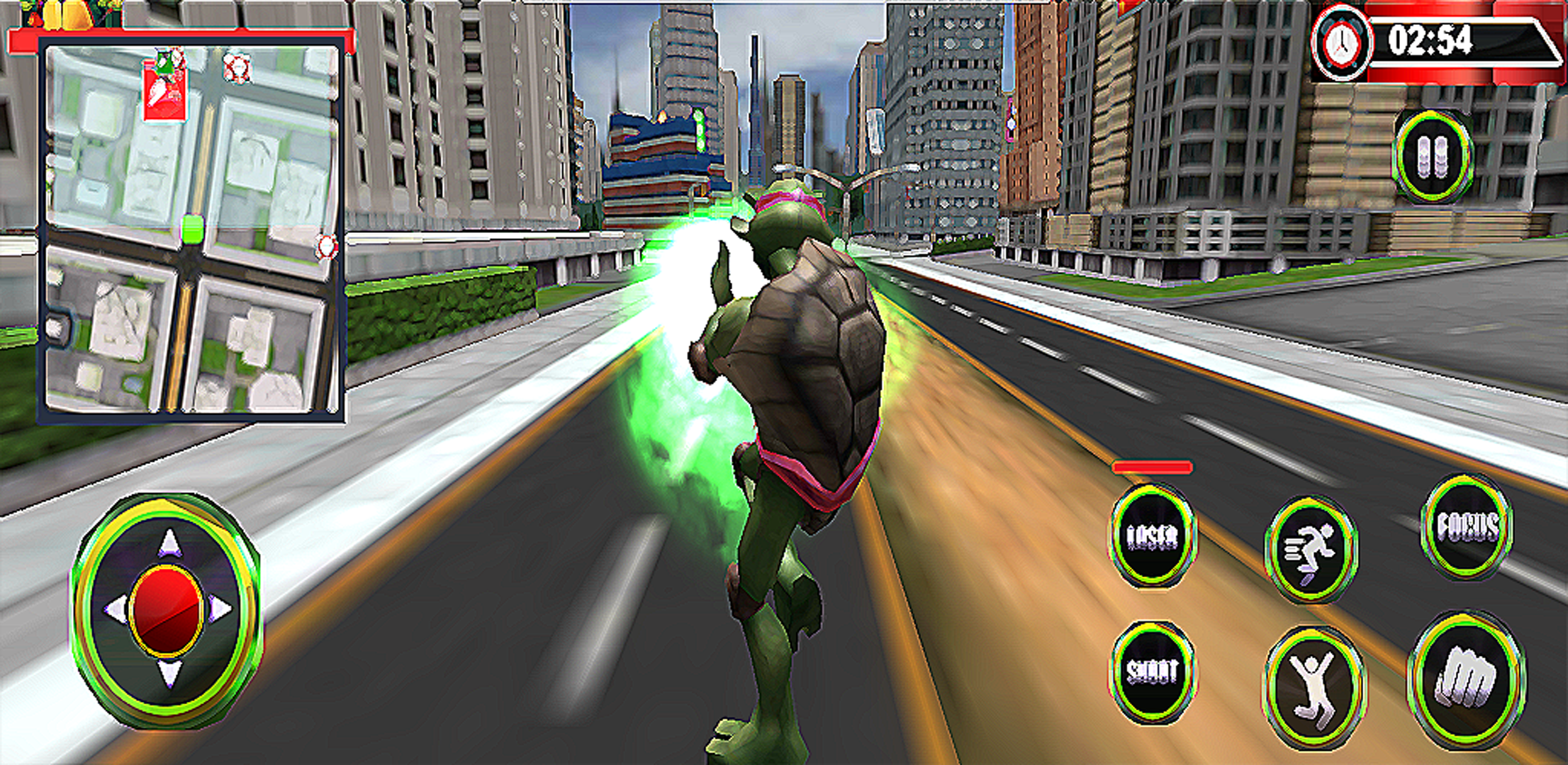 Screenshot of Turtle Hero Rope : Flying War