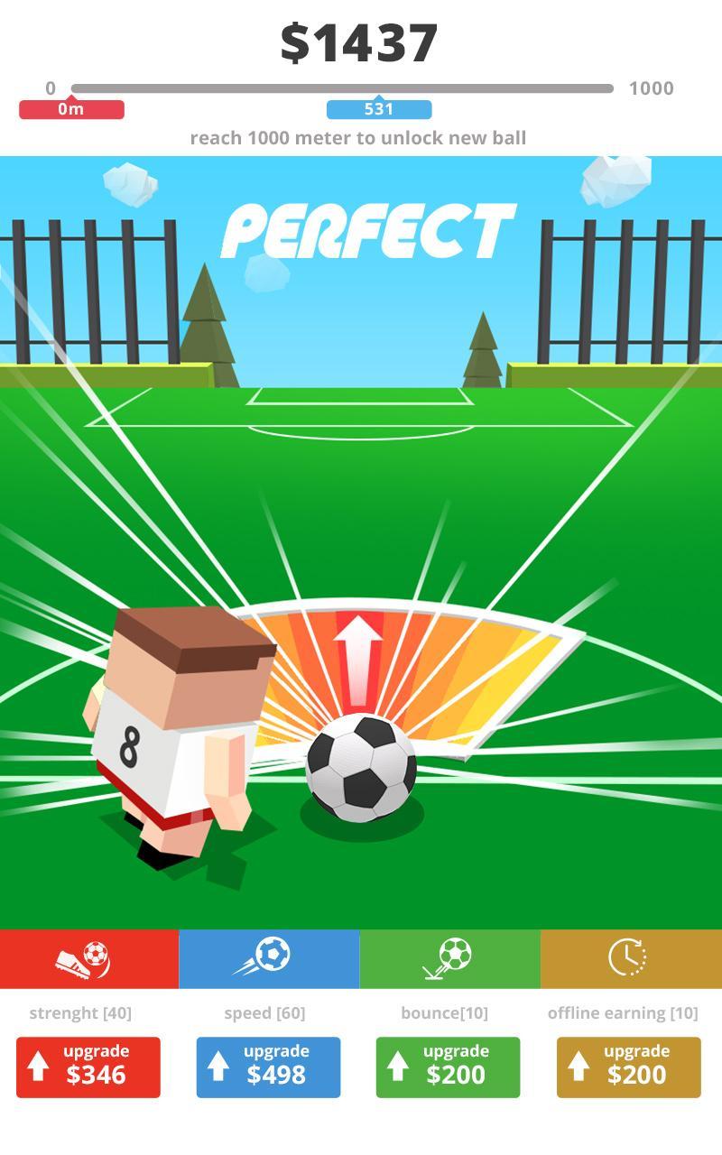 Screenshot 1 of Mr. Kicker - Juego de fútbol Perfect Kick 1.0.2