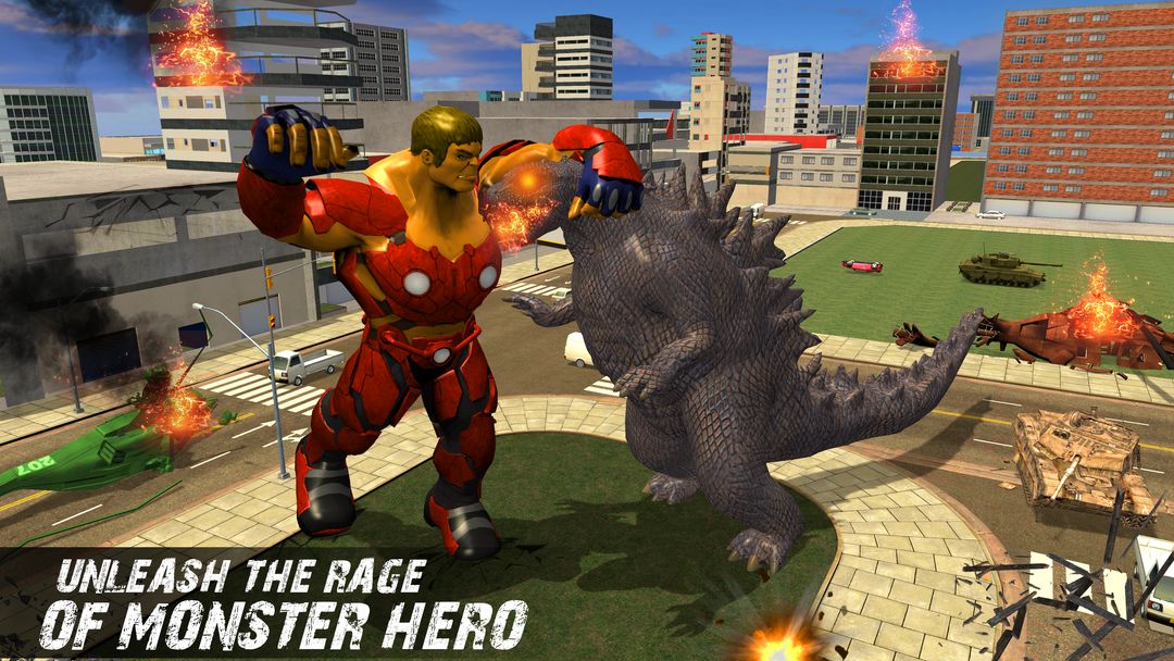 Screenshot of Godzilla vs Incredible Monster Hero Fighting Games