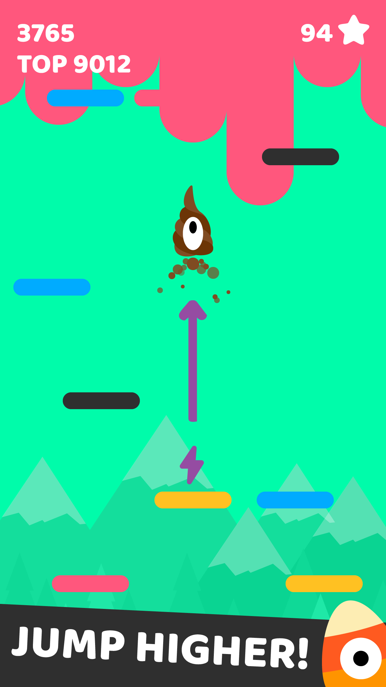 Jelly Jump: Happy Rainbow Colors Game Screenshot