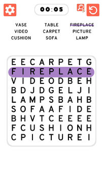 Скриншот игры Word Search Games in english