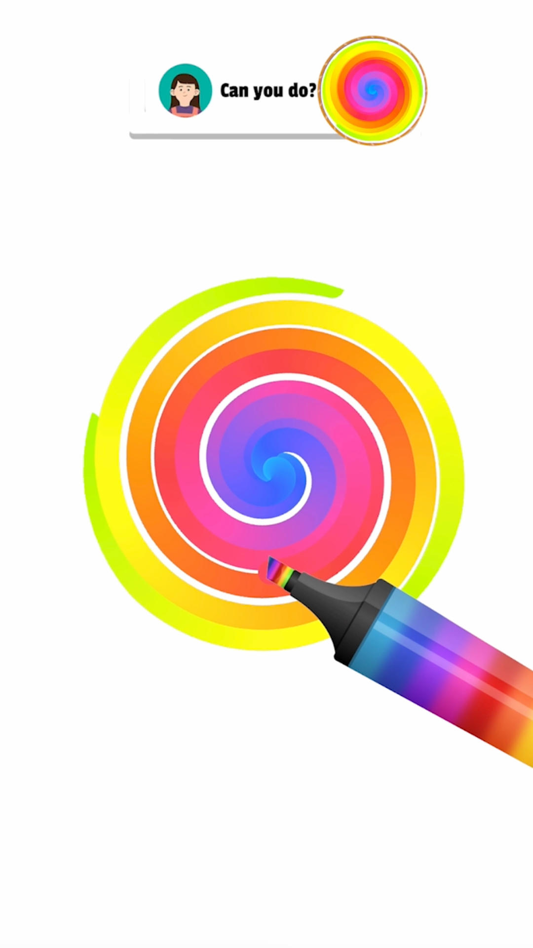 Spiral Color Game Screenshot