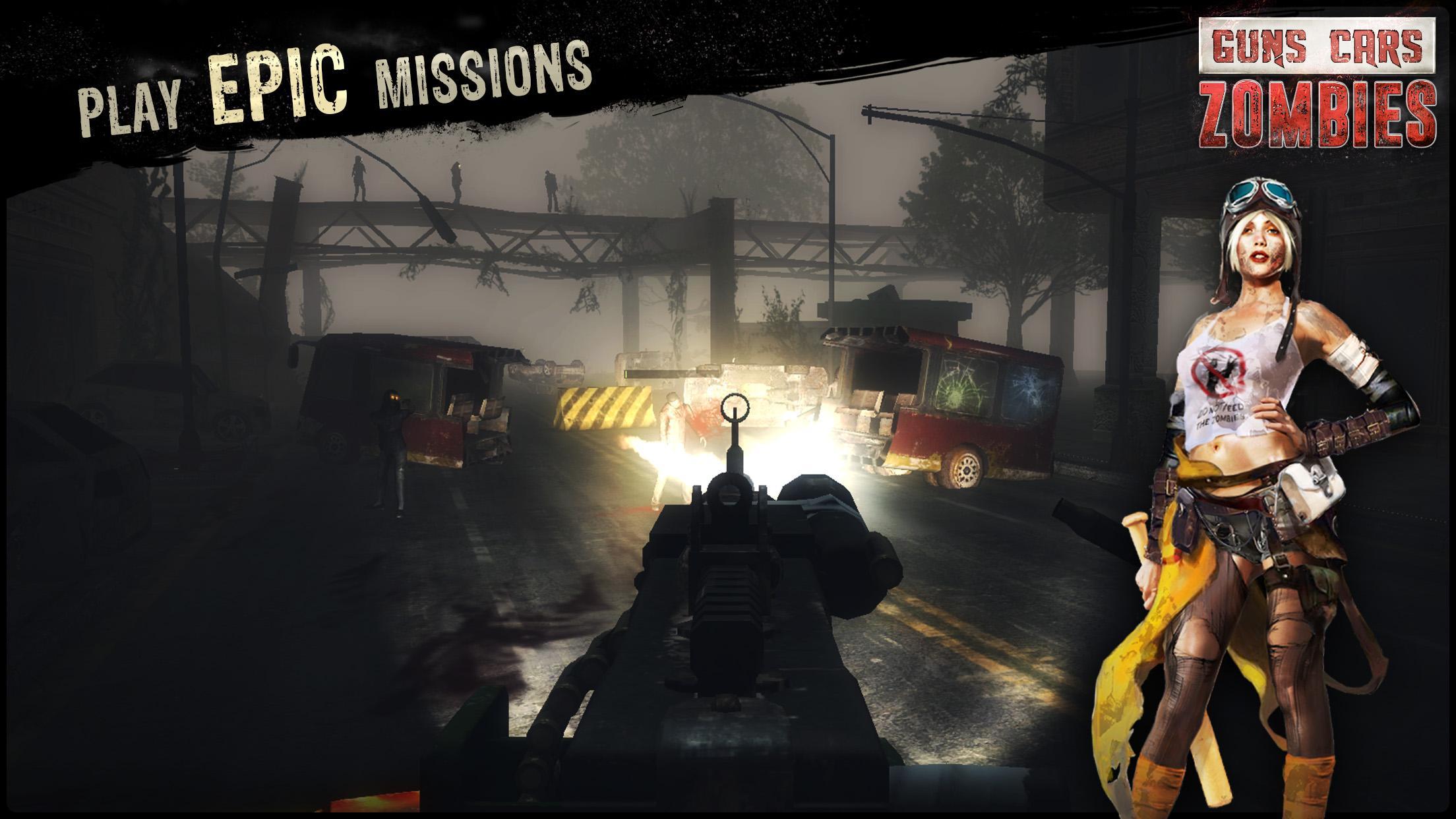 Guns, Cars and Zombies Game Screenshot