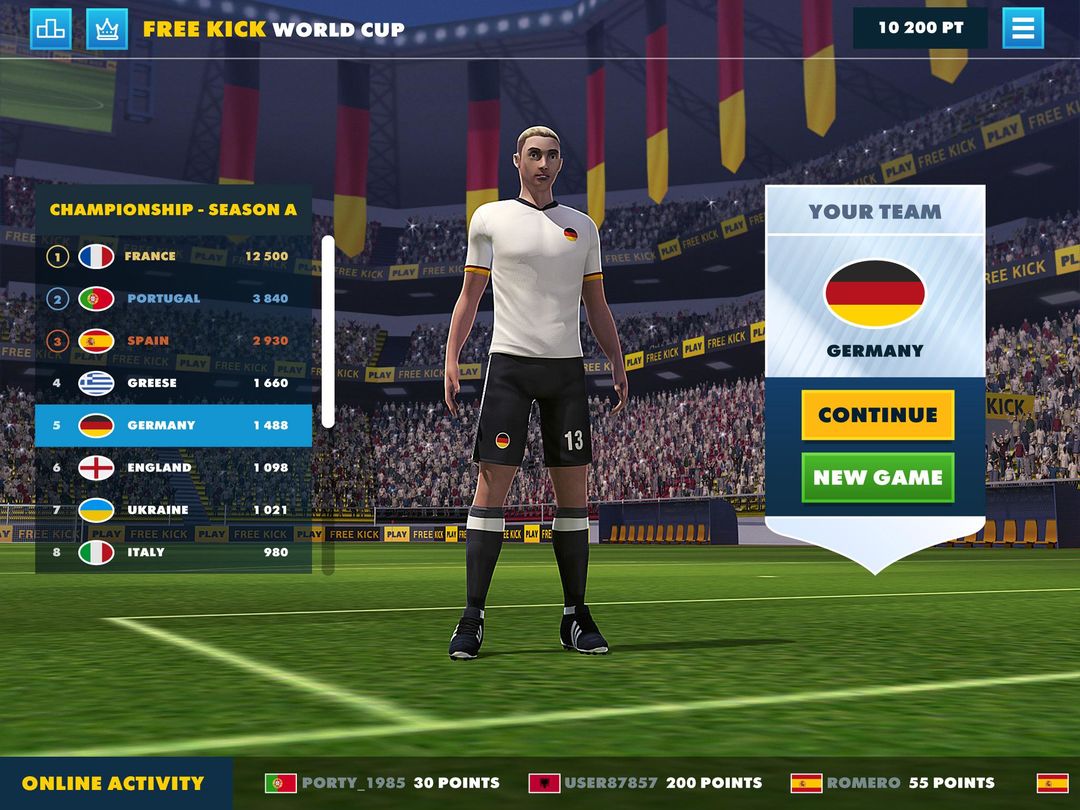 SOCCER FREE KICK WORLD CUP 17 screenshot game